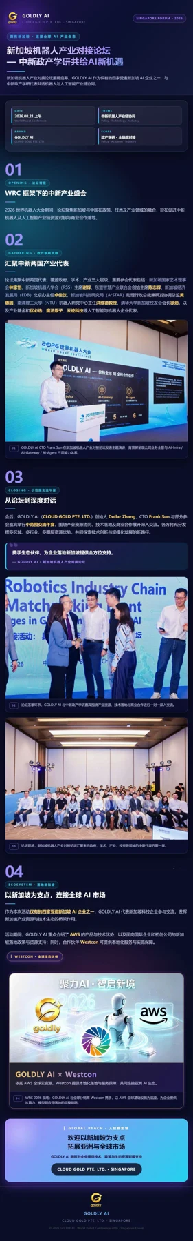 Goldly AI CTO Frank Sun presenting at the World Robot Conference forum