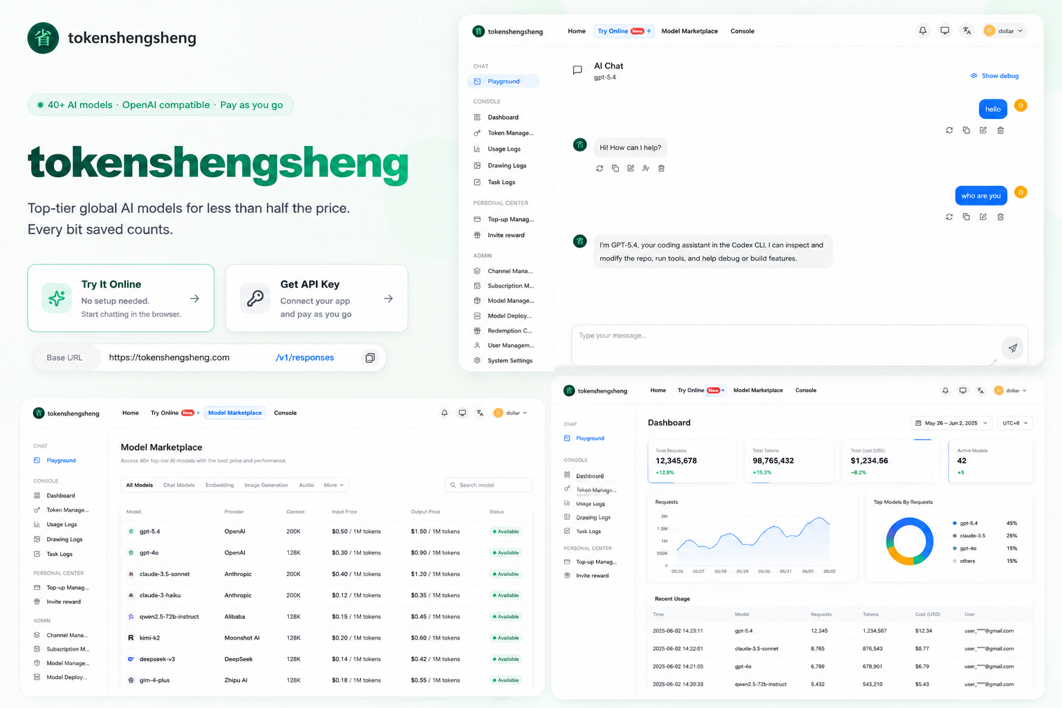 Shengsheng Token product interface